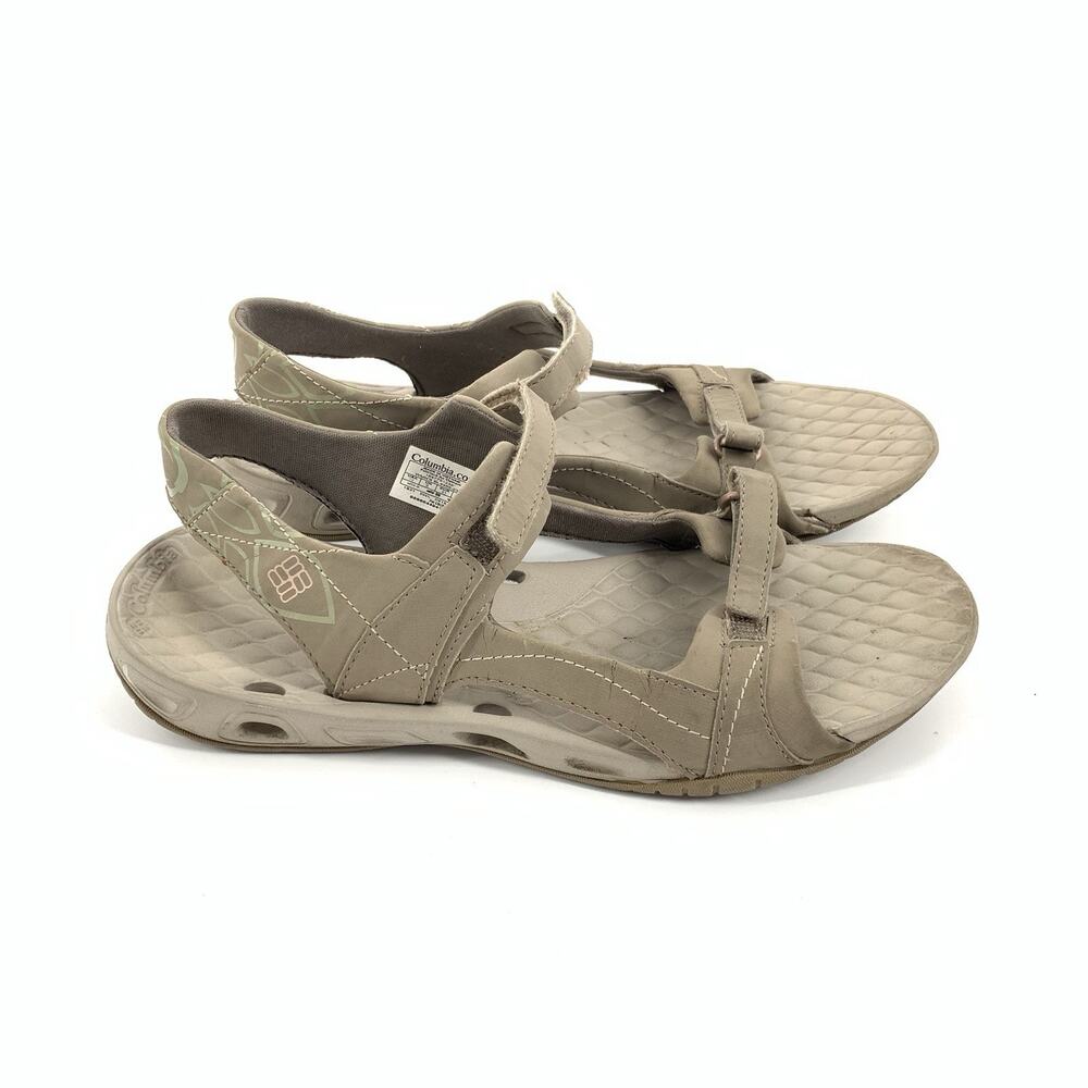 Columbia Sunlight Vent II Outdoor Sandals 10 Womens Cream Beige Hiking Walking